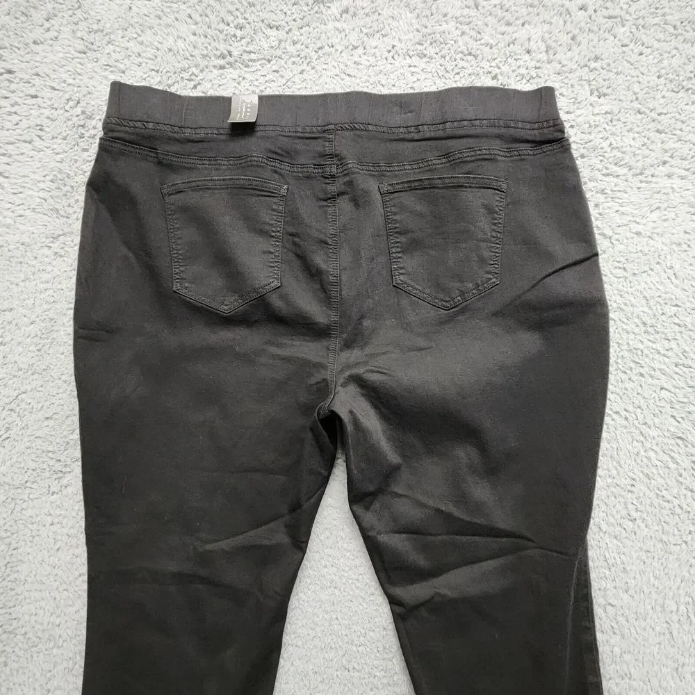 Ashley Stewart Iconic Pull On Jegging Womens 24 Short Black Stretch NEW‎ w/ Tag